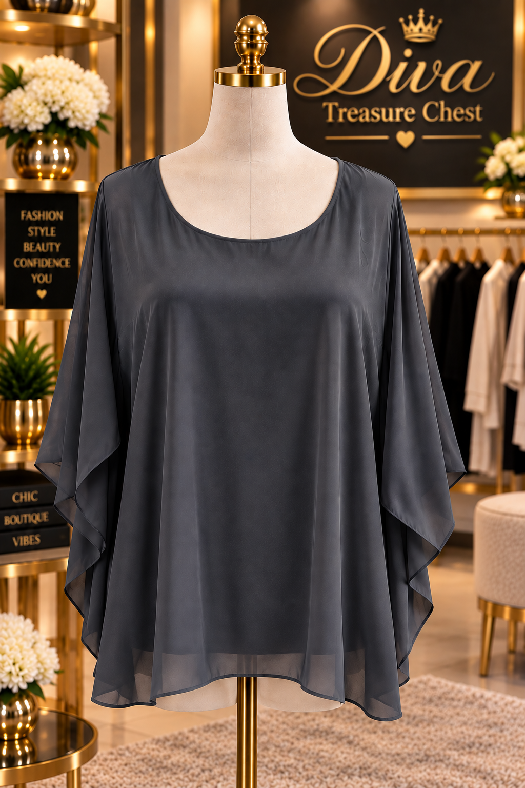 SATIN ELEGENCE TOP