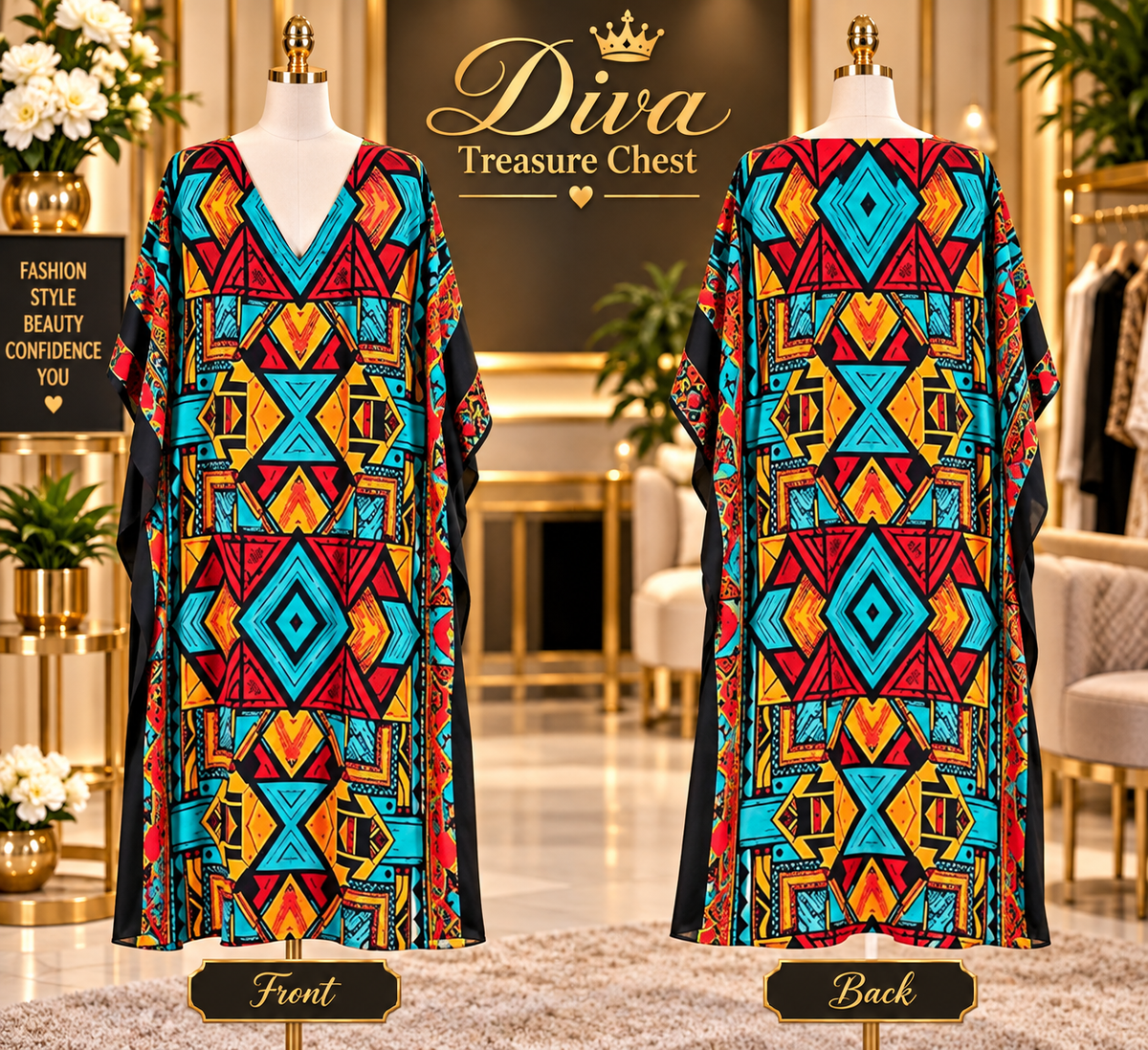 Multi Print Kaftan