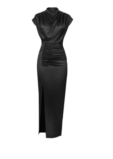 Satin Split Dress