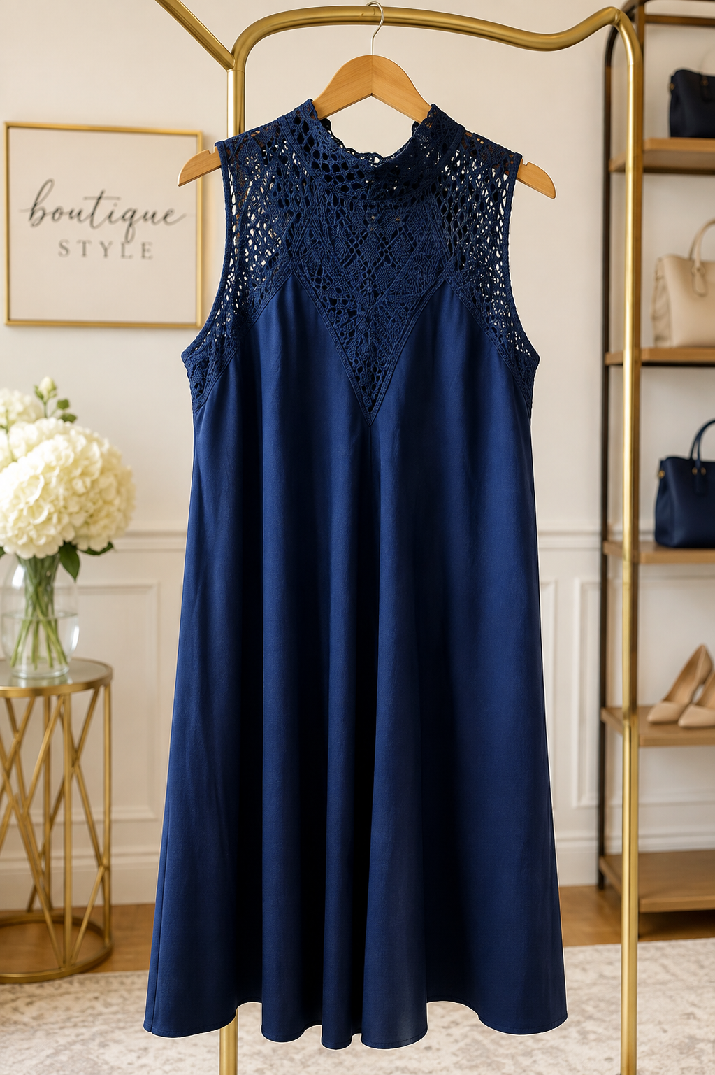 LACE & LEGACY DENIM MAXI
