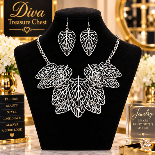 Hollow Leaf Necklace
