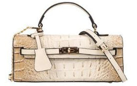 Croco Boxy Satchel
