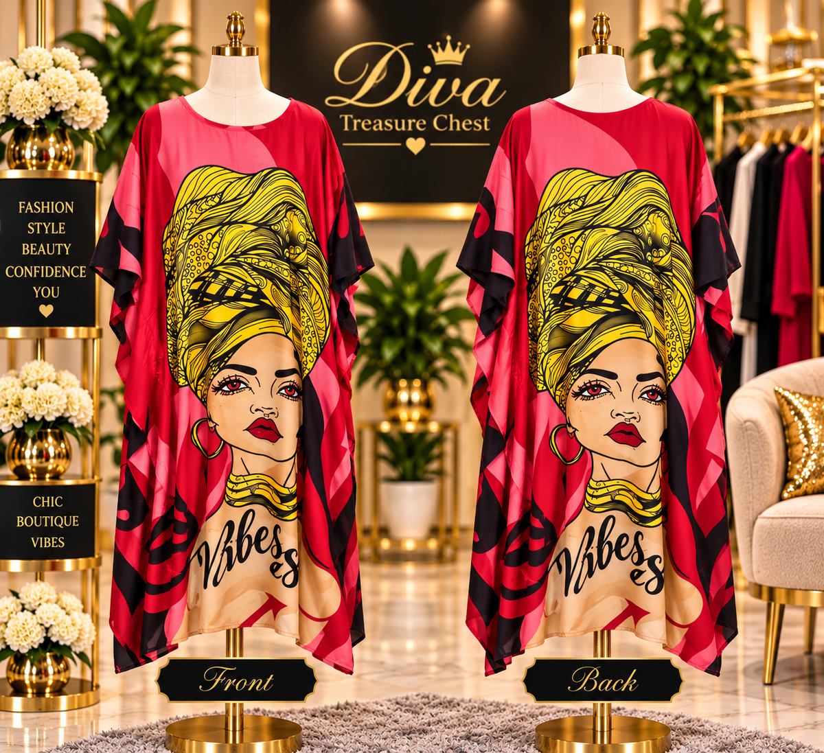 Multi Print Kaftan