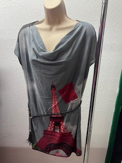 BELTED TUNIC TOP