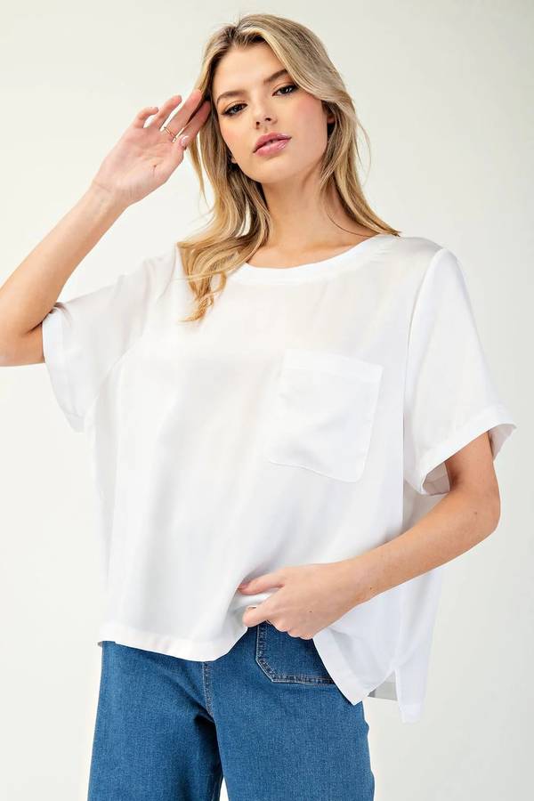 SATIN LUXE TOP