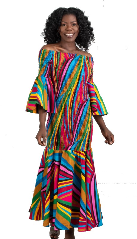 ROYAL ROOTS BELL SLEEVE MAXI