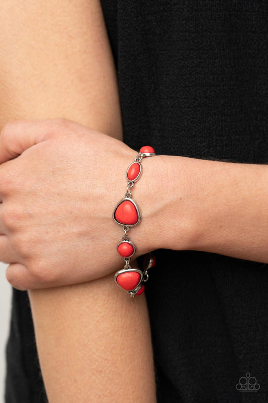 Fashionista Red Bracelet Set