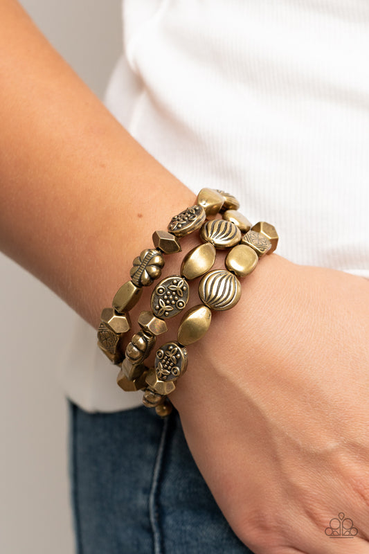 Charmingly Brass Bracelet Set