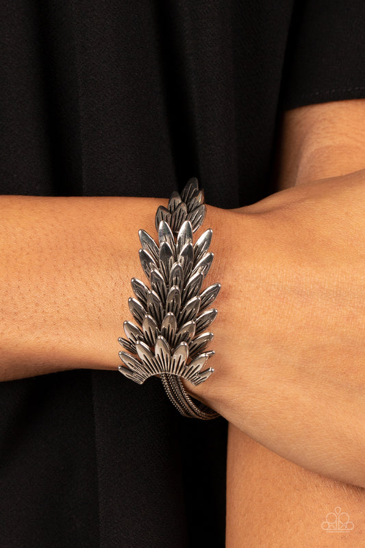 Boa and Arrow Silver